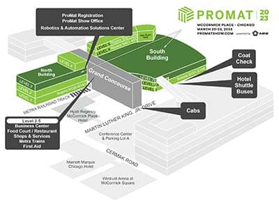 ProMat 2023: Get the lay of the land with a show map