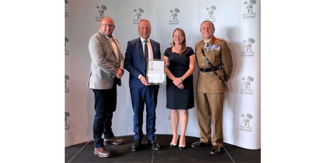 Palletways UK strikes gold with Armed Forces Covenant