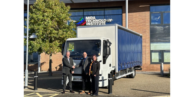 Battery-electric Tevva truck set to drive skills at MIRA Technology Institute (MTI)